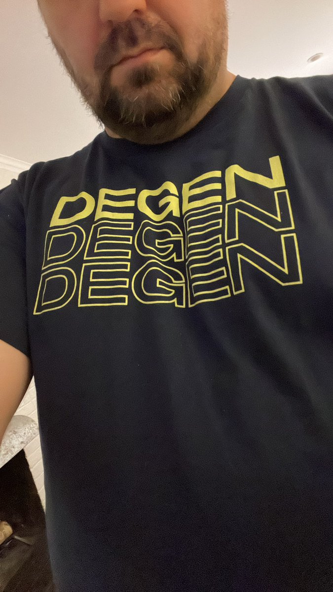 Rocking <a href="/TheGambloor/">The Gambloor</a> gear to the office today. Degen life gets better in #Uptober