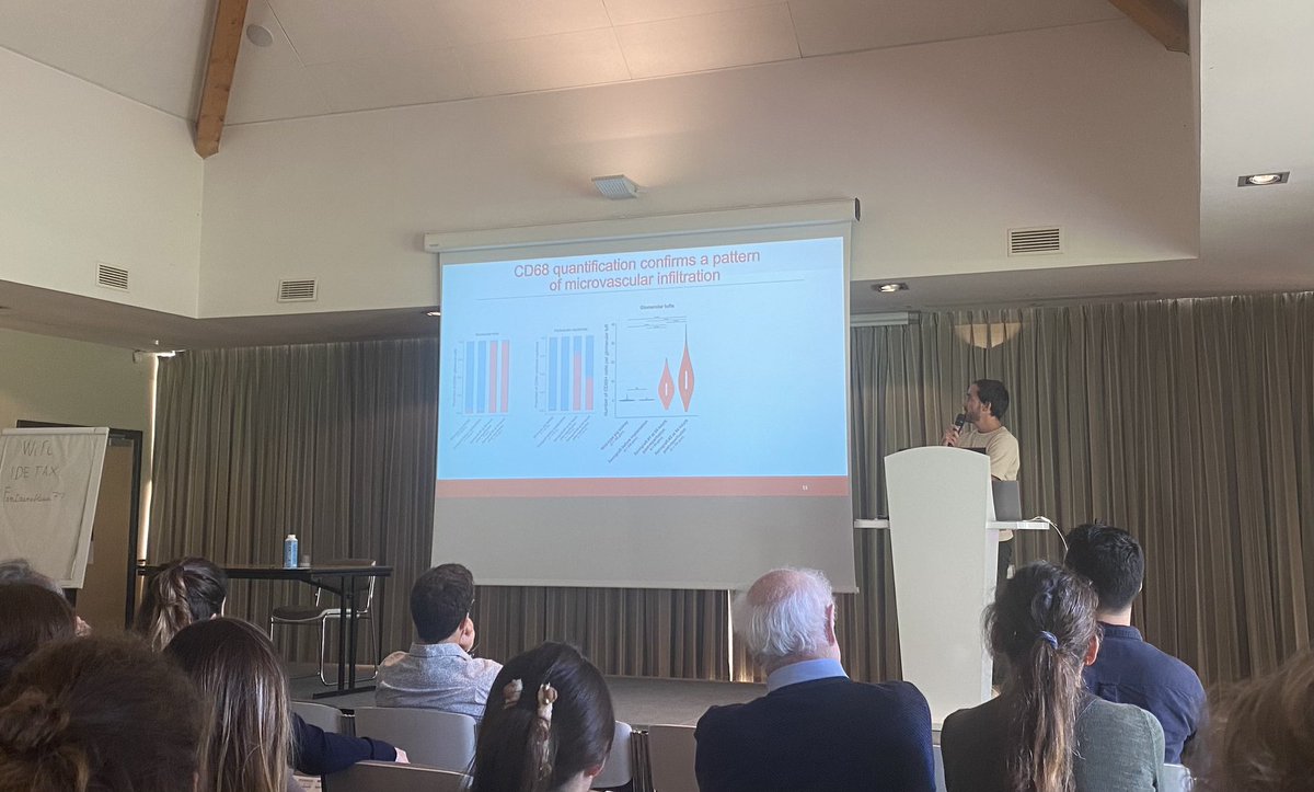 During the <a href="/parcc_inserm/">PARCC-INSERM</a> retreat, @ErwanMorgand presented the results of the study on Automatic detection and quantification of immune cell infiltrates in the two first successful pig-to-humain kidney xenotransplants. 👏

@alexandreloupy <a href="/VGoutaudier/">Valentin Goutaudier</a> <a href="/A_Giarraputo/">Alessia Giarraputo</a> <a href="/FarizaMezine/">FarizaMezine</a>
