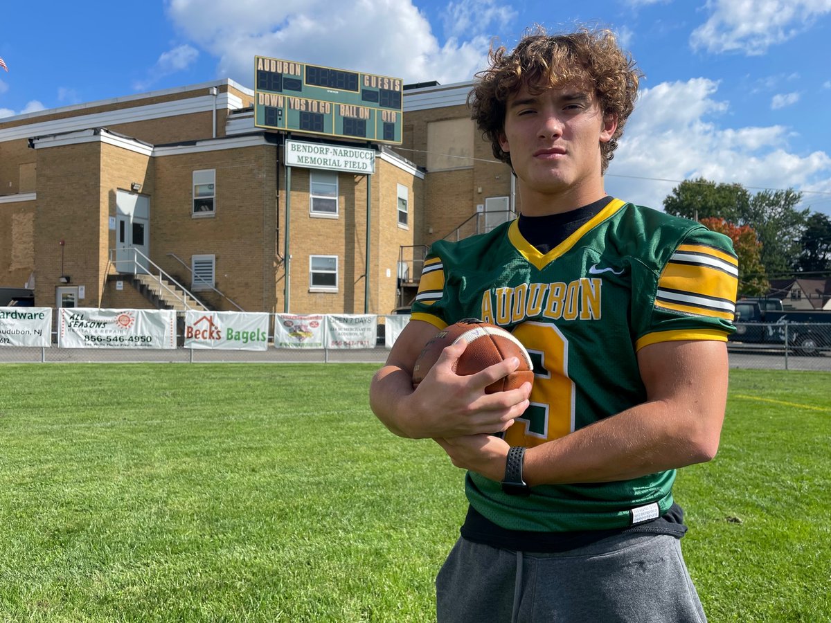 'To know that you might be the only person to do anything is pretty cool. It’s a pretty cool feeling.' Audubon senior Luke Hoke may have made South Jersey football history on Saturday. What did he do? Find out here. courierpostonline.com/story/sports/h…