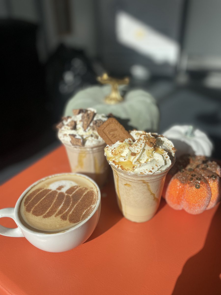 Some of our autumn specials made by our talented baristas 🎃🍂 pop into Stevie’s to try our new flavours of biscoff, pumpkin spice and maple 🍁 <a href="/BoclairAcademy/">Boclair Academy</a>