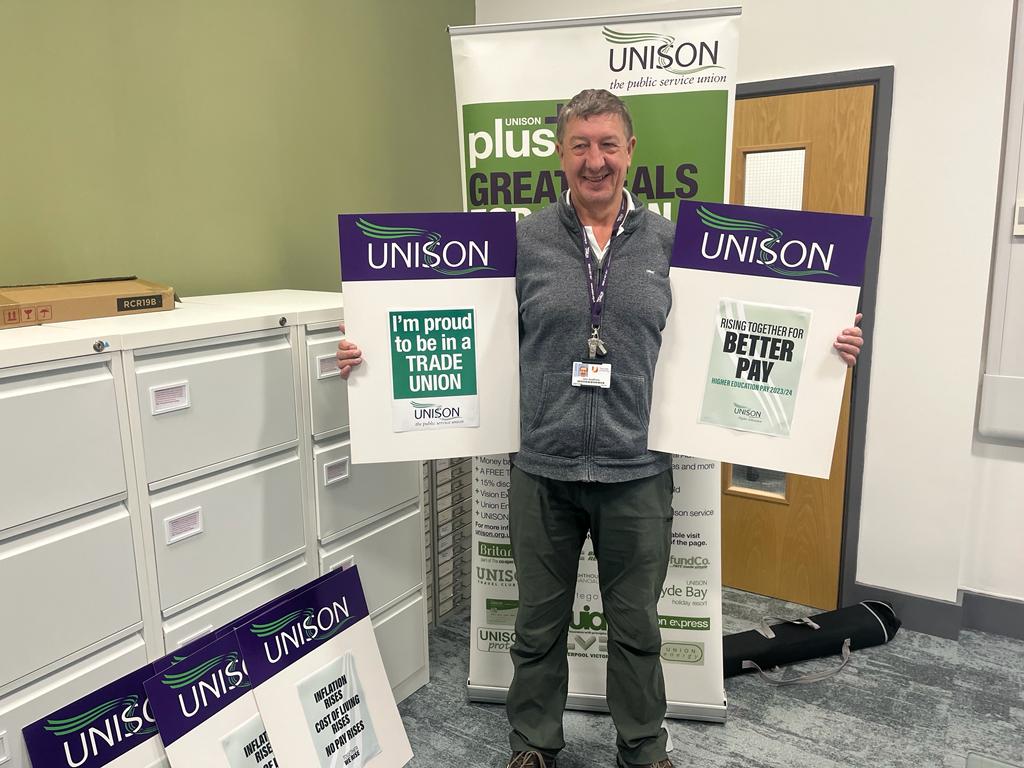 UNISONnorthHE's tweet photo. Members at Teesside Uni attending our solidarity event with all those in Higher Education taking strike action today! .@unisonattu .@UNISONinHE https://t.co/GpQ35JjlEX