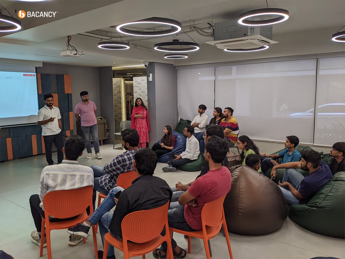 BacancyTech's tweet photo. Fun Quiz Alert! Our amazing Angular team recently had a blast with a quiz activity at Bacancy. 
#Teamwork #QuizTime #Collaboration #LearningTogether #WorkCulture #CollaborativeLearning #GrowingTogether #TeamBonding #GrowWithBacancy #DedicatedToInnovation #BacancyTechnology https://t.co/3of2QhR395