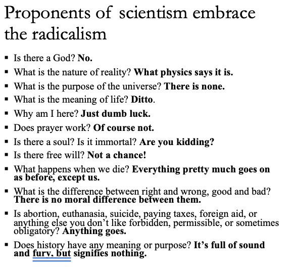 danwilliamsphil's tweet photo. The students were massively unimpressed with scientism, or at least Alex Rosenberg's characterisation of it and its implications. Only one student found it remotely plausible. https://t.co/VTJIVbFpkt