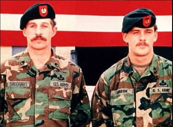 USSOCOM's tweet photo. #OTD 30-years-ago we remember the fierce Battle of Mogadishu. TF #Ranger had 18 killed and 84 wounded. Snipers MSG Gary Gordon and SFC Randy Shughart were posthumously awarded the Medal of Honor. 

#ARSOF were the consistent force multipliers in Somalia from 1992. #SF #CA #PSYOP https://t.co/PnhSf7YIa6