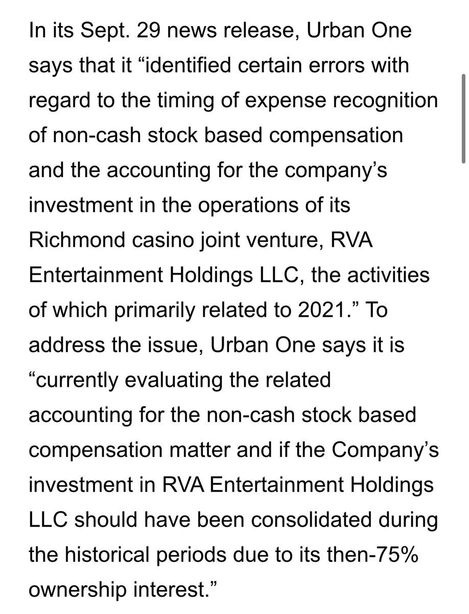 SheriShannon27's tweet image. This is a masterpiece of a word salad by Urban One. LOL!

Legal 🤝 Comms