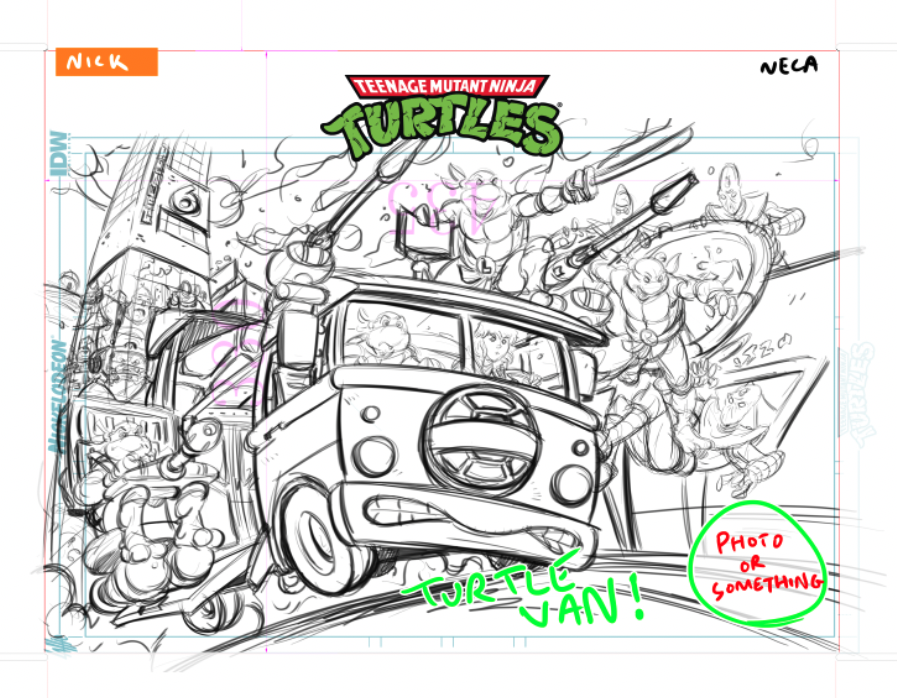 teamlattie's tweet photo. @NECA_TOYS   @TMNT  Turtle Van Full image and some behind the scenes 
#ToyFair #tmnt #neca https://t.co/viQ2hqmAgm