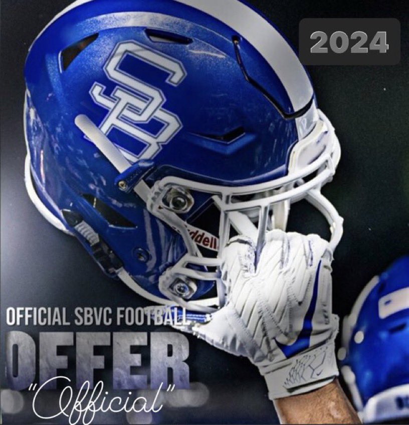 WyattJoyner2's tweet photo. #AGTG I’m blessed to have received my first offer from SBVC Football to further my academic and athletic career. #GoWolverines

@ItsCoachGriff @SBVfootball @RecruitGeorgia @PAC_Football_ @Coach_K5 https://t.co/qcym75cm6N