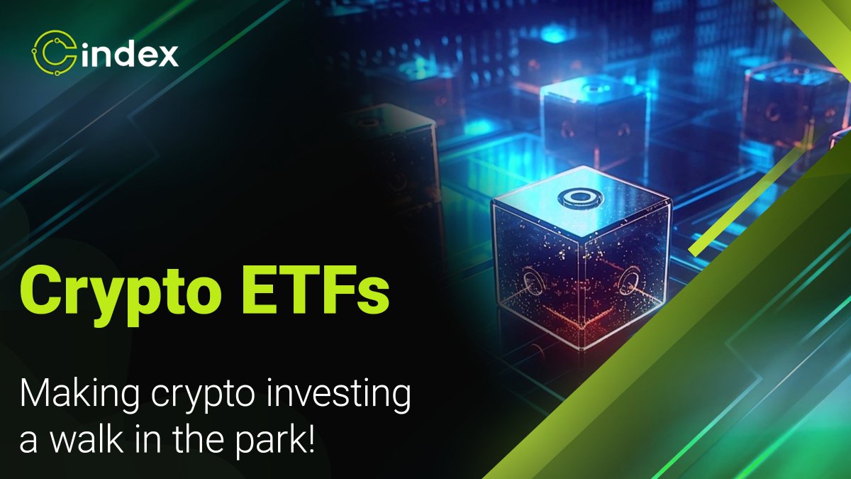 Cindexfinance's tweet image. #Crypto #ETFs : Make crypto investing a walk in the park! 🌳💼 

#Cindex makes that a reality! 📈
Diversify effortlessly, minimize stress, and enjoy the journey. 🚀💎