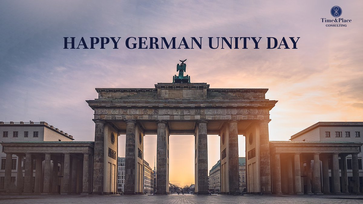 Today, we commemorate the day when a divided nation rejoined as one. As Europeans, let’s cherish the bonds that unite us.
Einen schönen Tag der Deutschen Einheit! 🇩🇪
#GermanUnityDay #TimeandPlaceConsulting #TimeandPlaceGroup #communicate #staytuned #stayinformed
