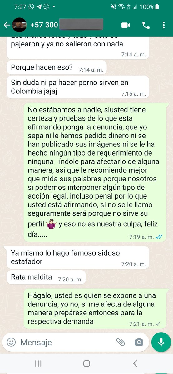 Buscan intimidarnos de alguna manera y no lo van a lograr, ni a mi ni a <a href="/APeloFilms/">ⒶⓅⓔⓛⓞⒻⓘⓛⓜⓢ™</a> así que ya saben si alguno tiene pruebas, certeza y contundencia para afirmar lo que dice, adelante, haga la denuncia de lo contrario les sugiero qué se preparen...