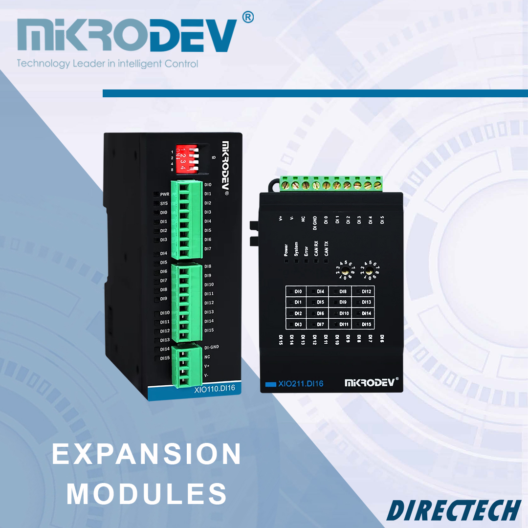 DirectechGroup's tweet image. Ready to expand your possibilities? Learn more about our range of Mikrodev Expansion Modules! 
zurl.co/FwPG 

#Mikrodev #expansionmodules #industrialautomation