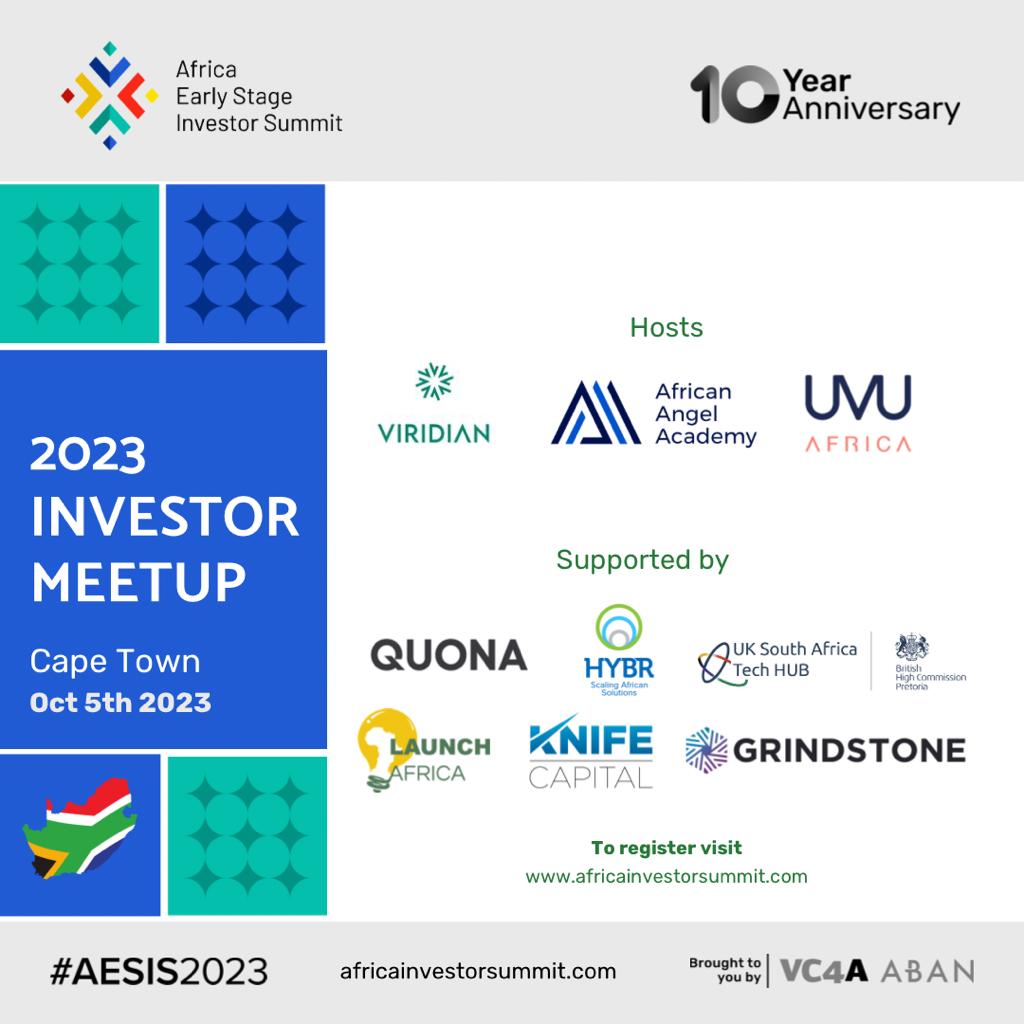 EntrepTraction's tweet image. 🌟 Exciting News! 🌟 We are thrilled to announce that HYBR is a proud sponsor of the AESIS 2023 Investor Meetup in Cape Town.

🌐 Stay tuned for updates and insights shared through #AESIS, VC4A, ABAN, and our Angel investor networks.

#HYBRSA #AESIS #CapeTown