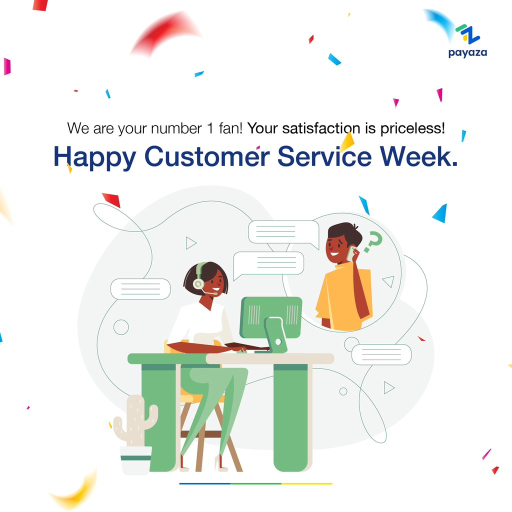 To us, customer service week is all about celebrating the incredible merchants we cater to daily.

Thank you to the amazing Payaza merchants who make our journey worth it.

Thank you for choosing Payaza!

#CSWeek2023 #Customers #Thankyou #customerservice #Payaza