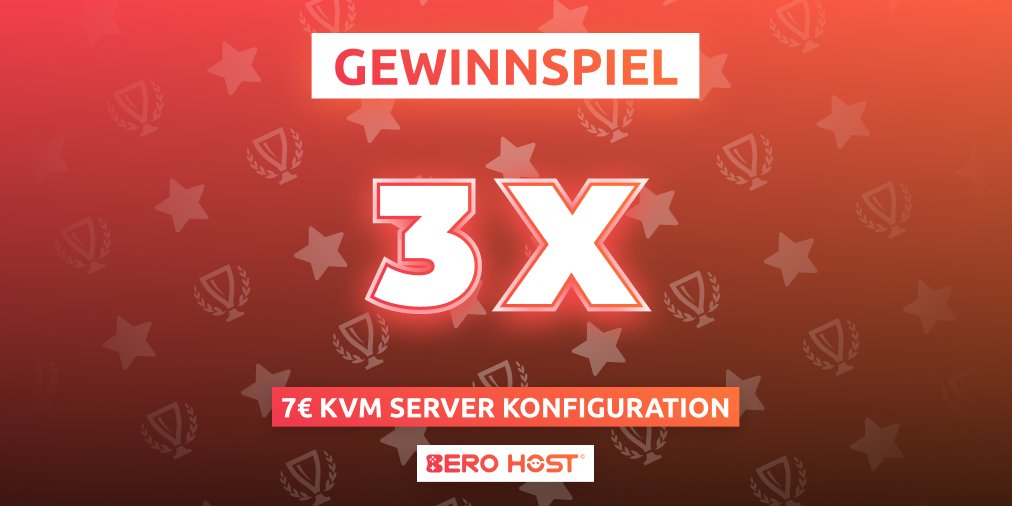 Der 2. Tag der #berobirthday Woche und wir verschenken unsere 7€ KVM Server Konfiguration an drei User. Das erwartet euch⚡
- 4 Kerne
- 16GB RAM
- 200 GB NVMe
- 3 Monate Laufzeit

Jetzt teilnehmen! 👉 bero.host/birthday
#BEROHOST #7YearsStrong #berobirthday #beberohost2
