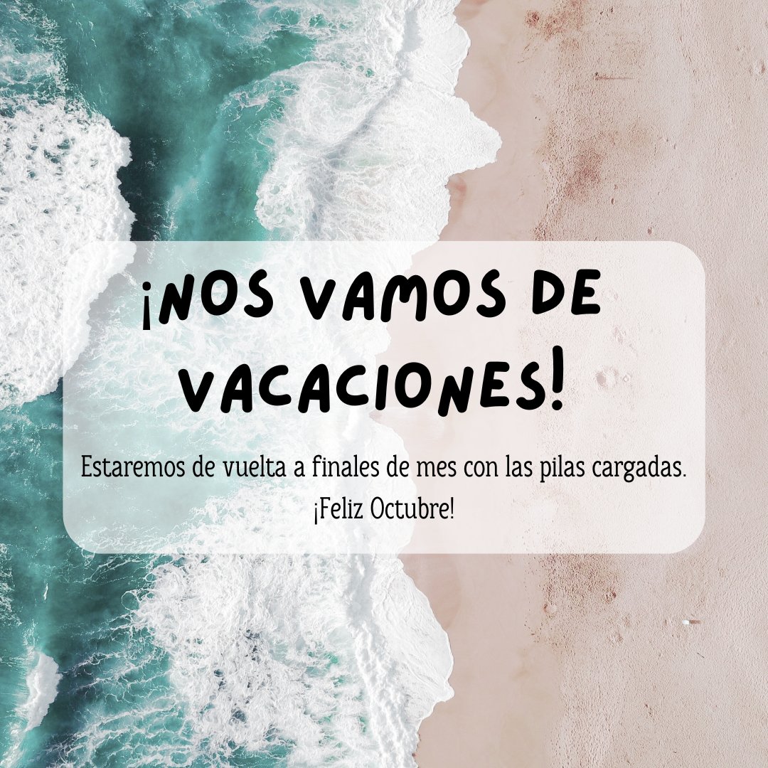 Volvemos pronto! 👋👋