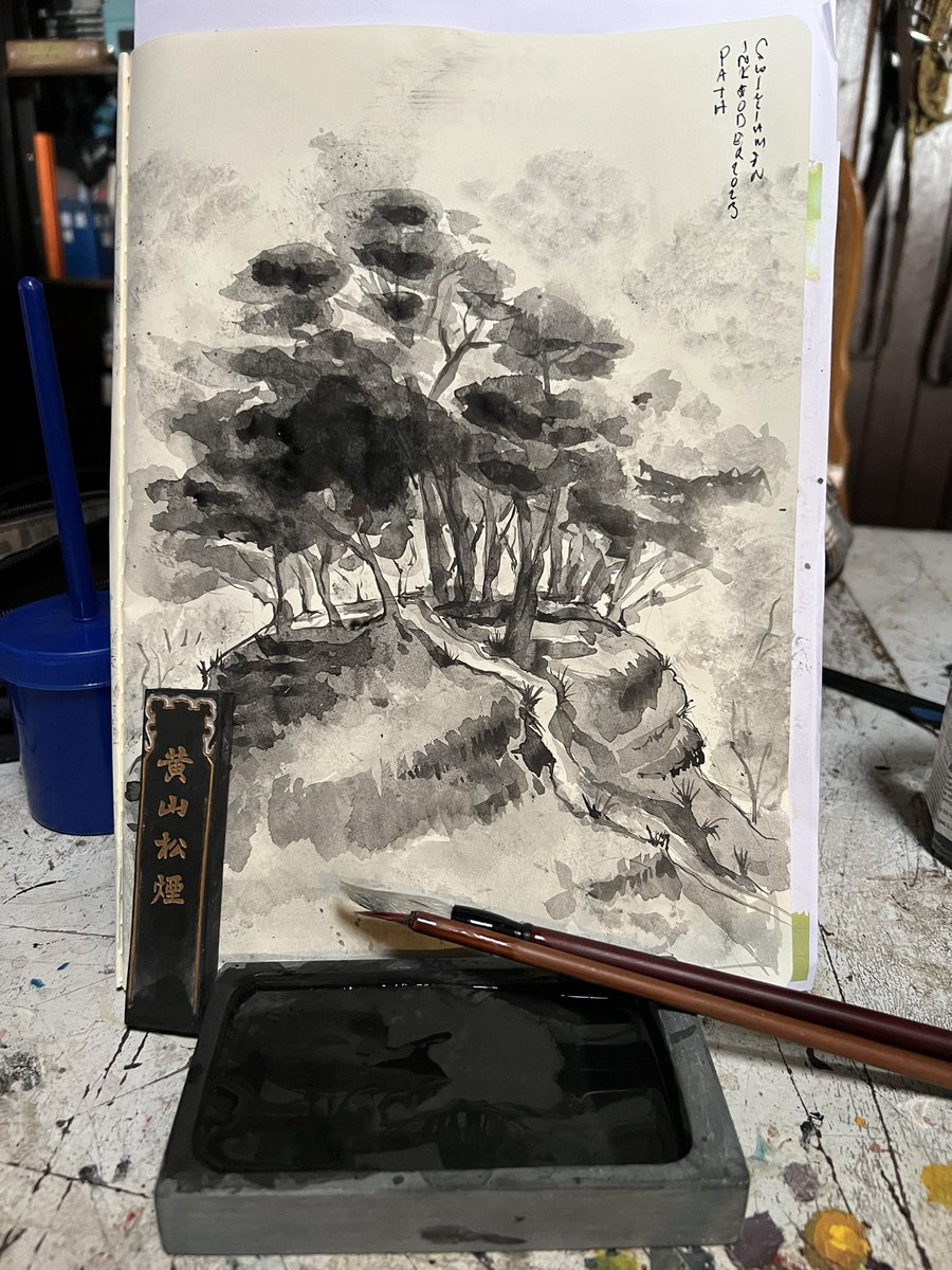 NavajoBirdsong's tweet photo. #path
#inktober2023
#brush n #inkblock https://t.co/CsBiIEPLoh