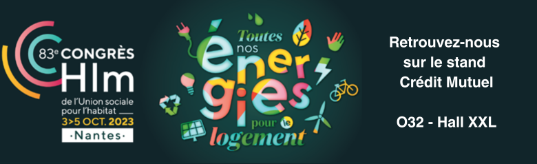 ✨ Venez rencontrer notre filiale Crédit Mutuel Aménagement Foncier  au 83e Congrès HLM, organisé par l'Union Sociale pour l'Habitat à #Nantes !

📌 Parc des Expositions de la Beaujoire
👉 Stand de la Confédération Nationale de Crédit Mutuel
Hall XXL / Allée 0 / Stand 032