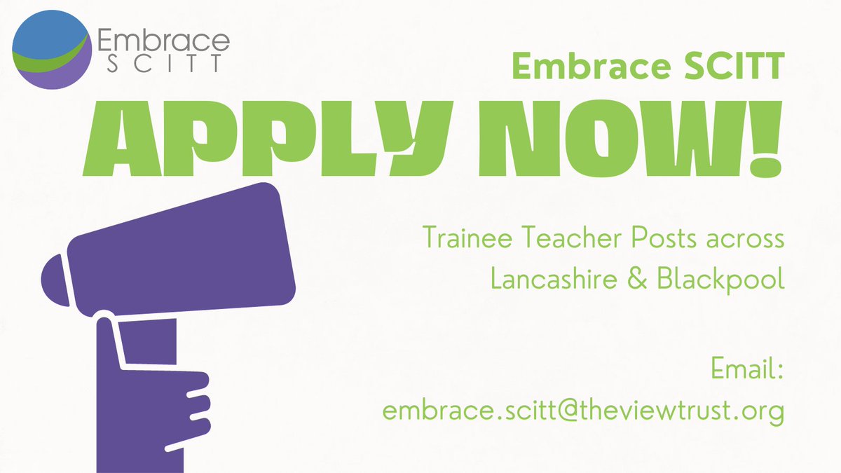 EmbraceSCITT's tweet image. We have some VERY exciting news! Our programmes are going live on the DfE Find Teacher Training page today! @EmbraceTSH @PLSCITT @stgeorgesce @BlackpoolSV_ITT @teach_with_ELIP #ITT #ITE #TeacherTraining