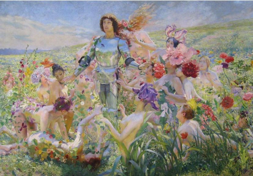 The Knight of the Flowers, 1894, by Georges Rochegrosse 🏛️