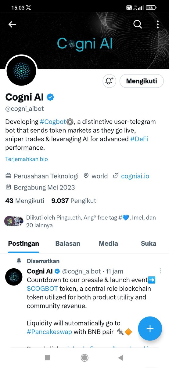 moertos789's tweet photo. @CRYPTOFIED1 @cogni_aibot Done, 
Wish me luck. https://t.co/2jh0zWY5jw