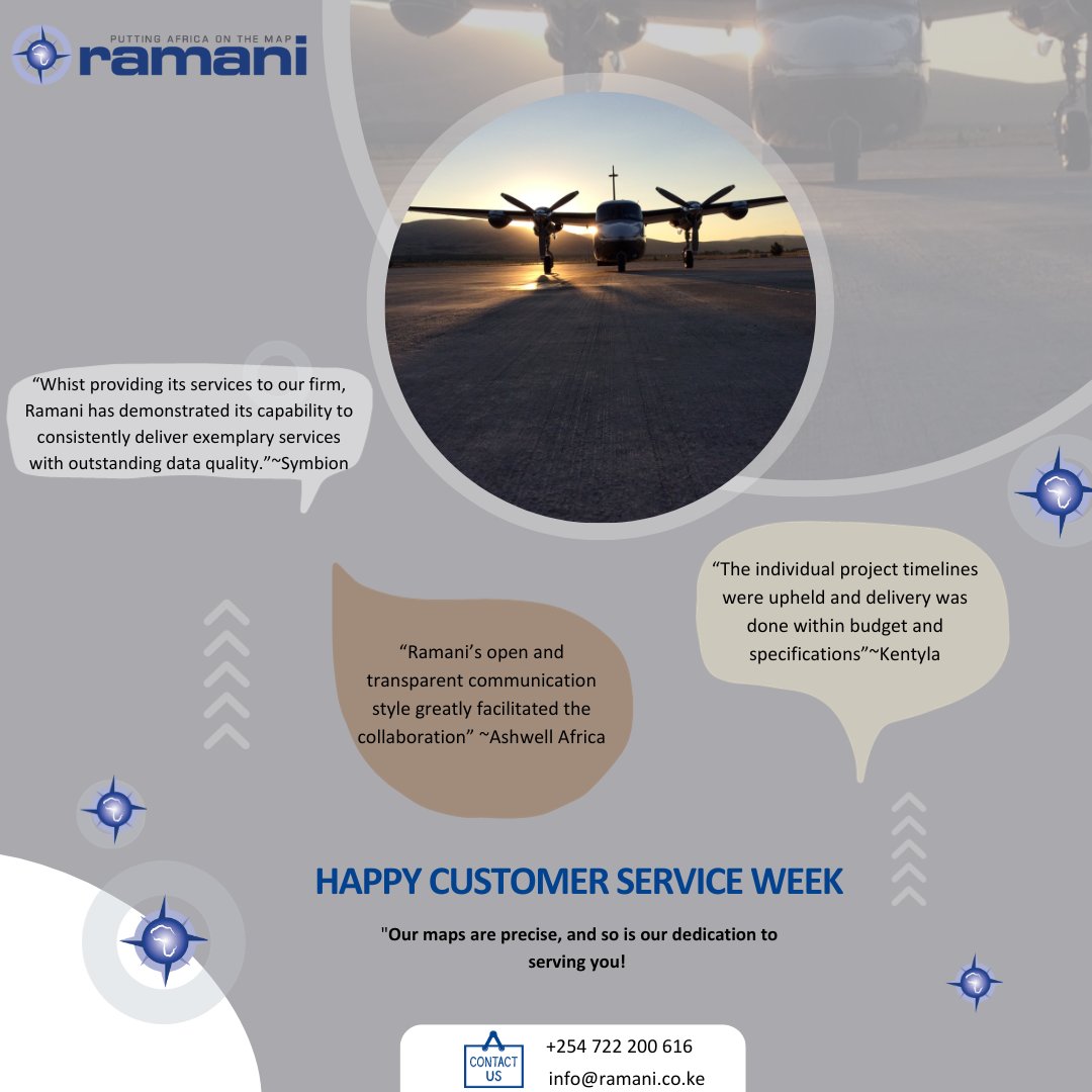 🌟 It's Customer Service Week, and we want to take a moment to say THANK YOU to all of our incredible customers! Your support and trust keep us motivated to provide the best service possible. Here's to you! 🙌💙 #CustomerServiceWeek #Ramani  #Ramanigeosystems  #ThankYou