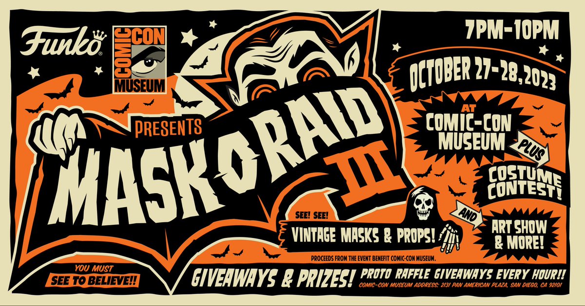 UniversaI_Ghost's tweet photo. See y'all Friday and Saturday #maskoraid https://t.co/nYILIfcvtG