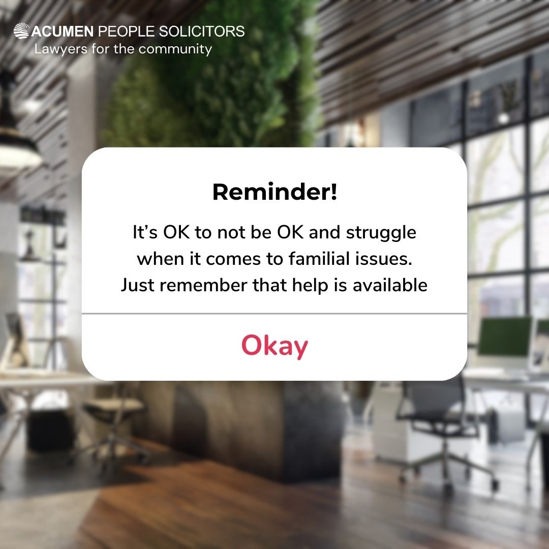 As part of the “You Are Not Alone” campaign we will be offering free consultations on all family law matters until the end of October and will donate the cost of such meetings 

Share to help

#Mentalhealth #family #familylaw #mentalhealthday #relationships #depression #anxiety