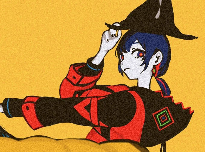 【メンバーシップ壁紙イラスト】神椿スタジオ理芽様、10月のメンバーシップ壁紙描かせて頂きました!ポップなイラストになってます。是非 