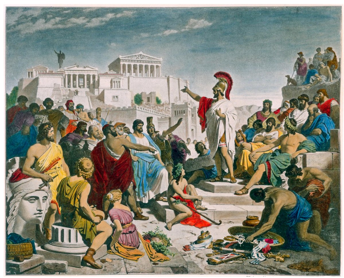 OptimoPrincipi's tweet photo. 'The Greeks learned that whenever an assembly is filled by untried men without experience or knowledge, the results are always the same: useless wars are undertaken, agitators seize the reins of power, and the worthiest citizens are driven into exile.'

- Cicero, Pro Flacco, 16.