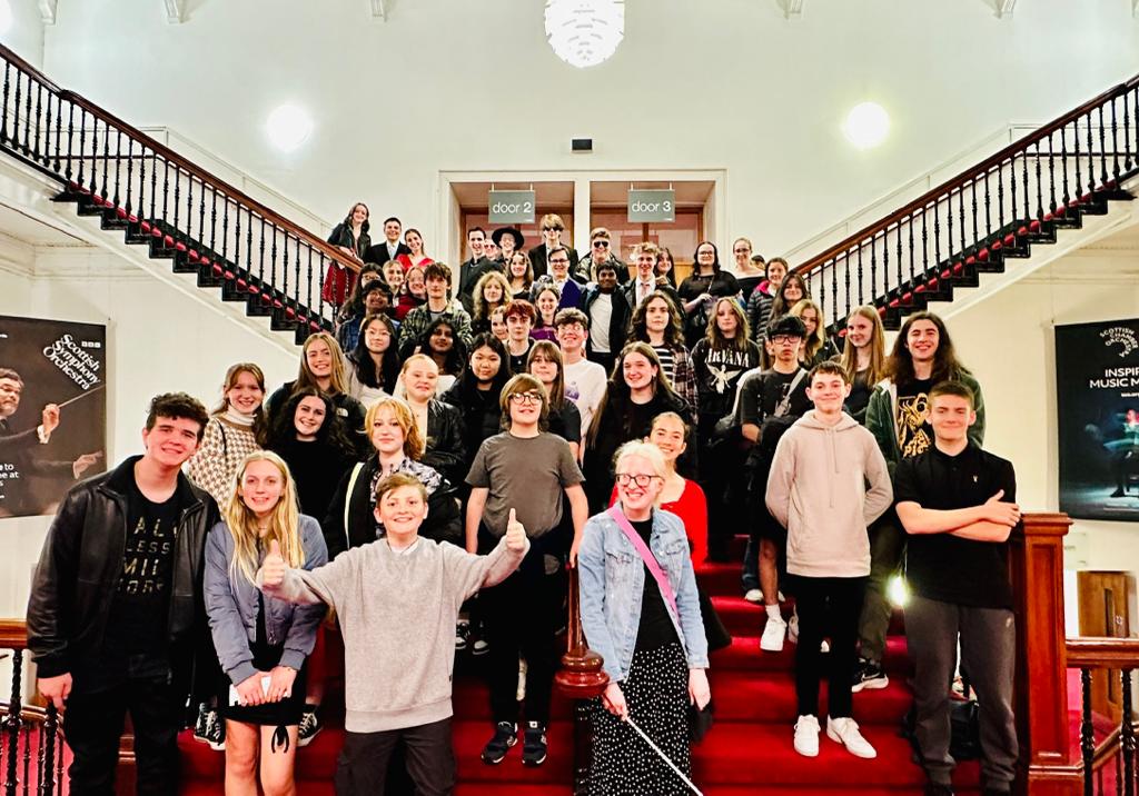 60 of our Music pupils had a fabulous time on Friday seeing the Scottish Chamber Orchestra. Amazing talent on the stage and wonderful feedback on our pupils 🤗 #SCOmusic #bishopbriggsAC