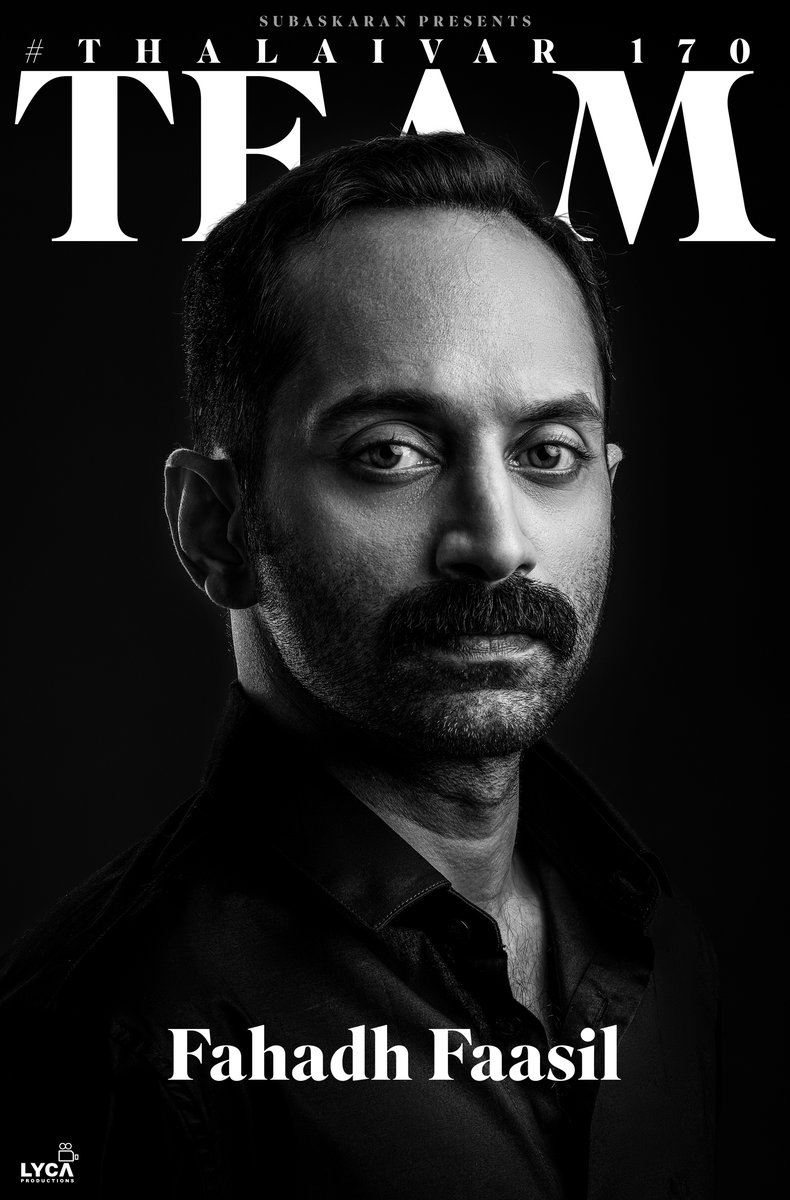 Welcoming the incredibly versatile talent 🎭 Mr. Fahadh Faasil ✨ on board for #Thalaivar170🕴🏼

#Thalaivar170Team gains a powerful new addition with the astonishing performer 🤨 #FahadhFaasil joining them. 🎬🤗🌟

<a href="/rajinikanth/">Rajinikanth</a> <a href="/tjgnan/">Gnanavel</a> <a href="/anirudhofficial/">Anirudh Ravichander</a> <a href="/RanaDaggubati/">Rana Daggubati</a>