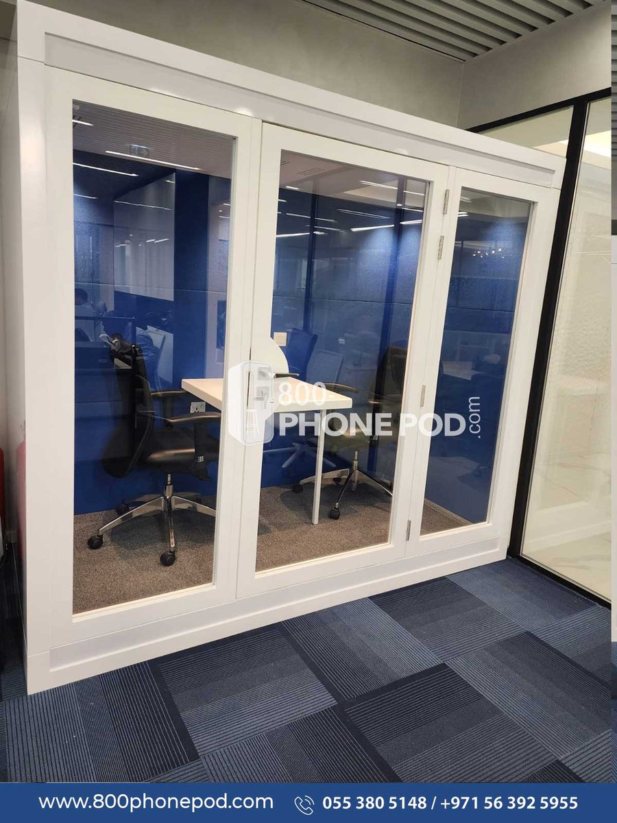 🌟Our Recently #Project🌟
'Most Popular #White Coloured Pods with Cobalt Blue #Acousticfabric' - #SinglePods & #DuoPods @DIFC - Dubai💼
Looking to transform your #workspace?
Contact us today at📞055 380 5148 & step into the future of workspace #privacy .
#acousticpod #dubai #UAE