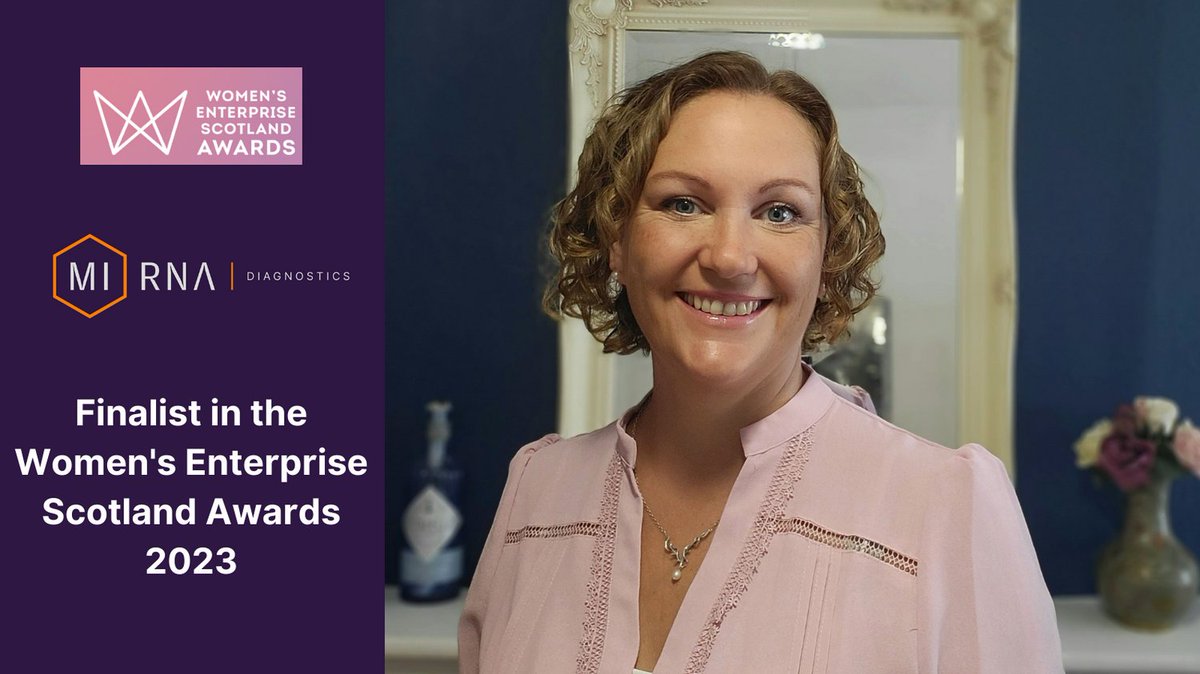 MI:RNA Diagnostics headed up by Eve Hanks, is celebrating after being shortlisted in the Women’s Enterprise Scotland Awards 2023.

#WESAwards2023 #Technology #AI #diagnostics #startupstory #innovation #biotechnology #veterinarymedicine #research #testing #biomarkers