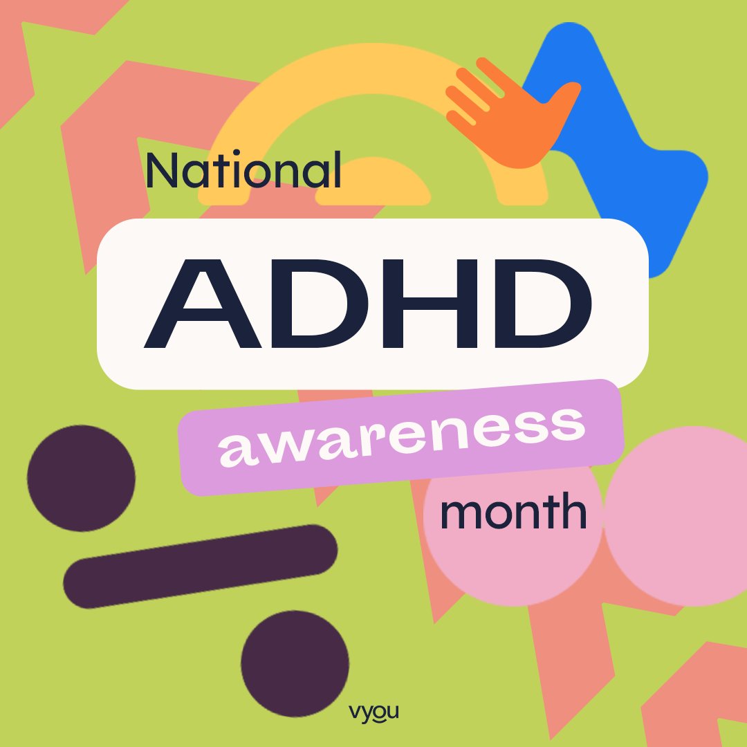 ADHD, or #AttentionDeficitHyperactivityDisorder, is so much more than just fidgeting or restlessness. 
It's actually a unique way of thinking and seeing the world. This means the person has different strengths and struggles from people whose brains develop or work more typically.