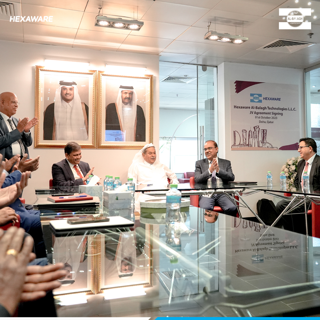 AlBalaghGroup's tweet photo. @AlBalaghGroup and @HexawareGlobal have joined forces to revolutionize digital transformation in Qatar. Hexaware's global tech expertise meets Al-Balagh's sector insights for a strong foundation in the region.

#new #jv #technology #ai #business #opportunity #doha #qatar https://t.co/W8DxcSudvR