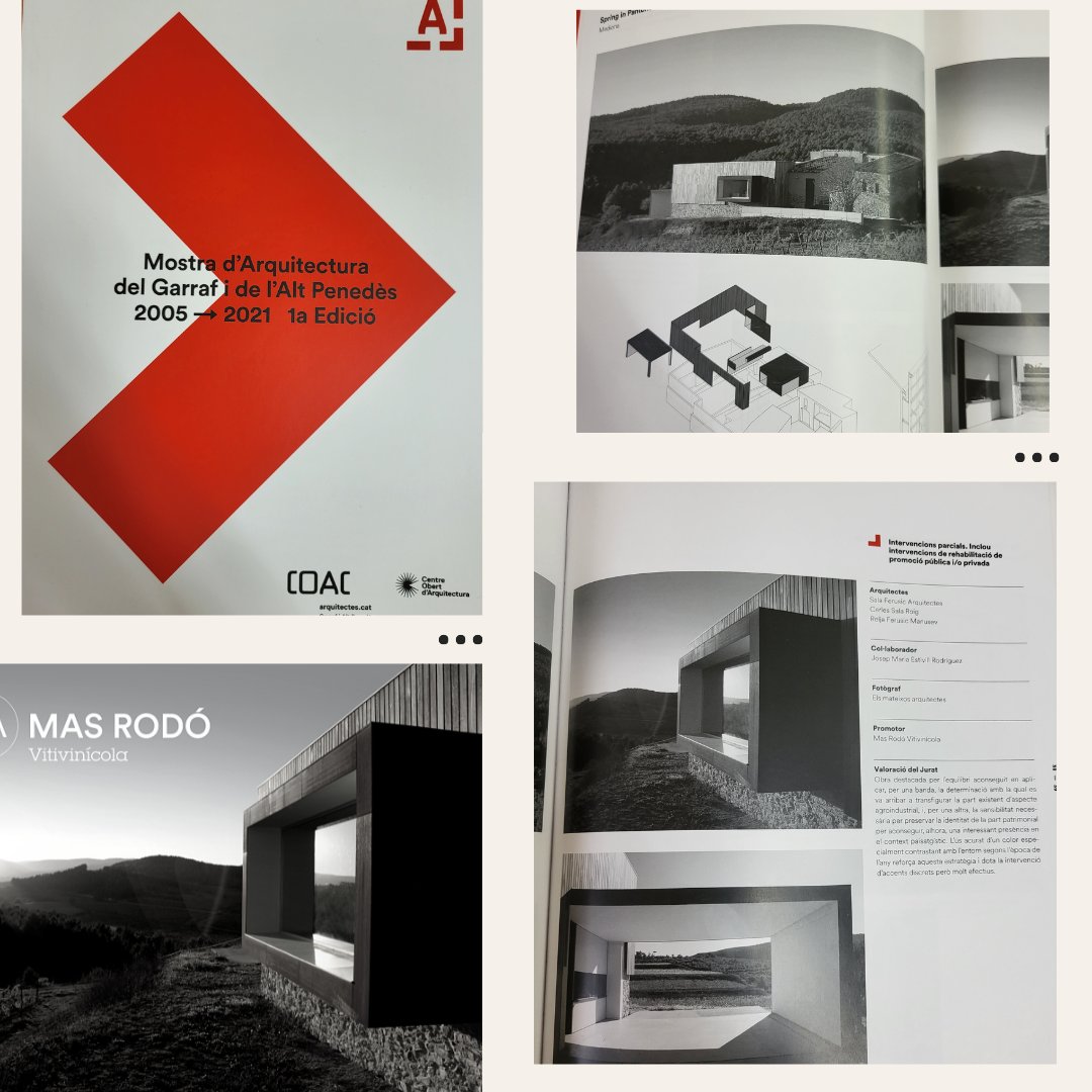 Nou Premi d'Arquitectura per a <a href="/MAS_RODO/">MasRodó Vitivinícola</a> <a href="/salaferusic/">SALA FERUSIC Arch.</a>  masrodo.com/ca/nou-premi-d…