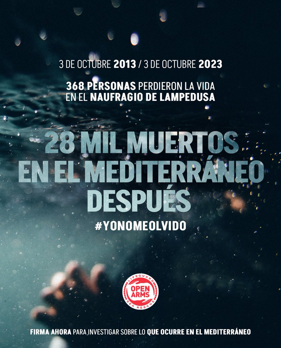 La madrugada del 3 de octubre de 2013, a pocos metros de la playa de #Lampedusa, 368 personas perdieron la vida en uno de los naufragios más mortíferos del #Mediterráneo.

Desde aquel día, en #Italia y en Europa se han sucedido gobiernos de todos los colores, pero en el #Med la