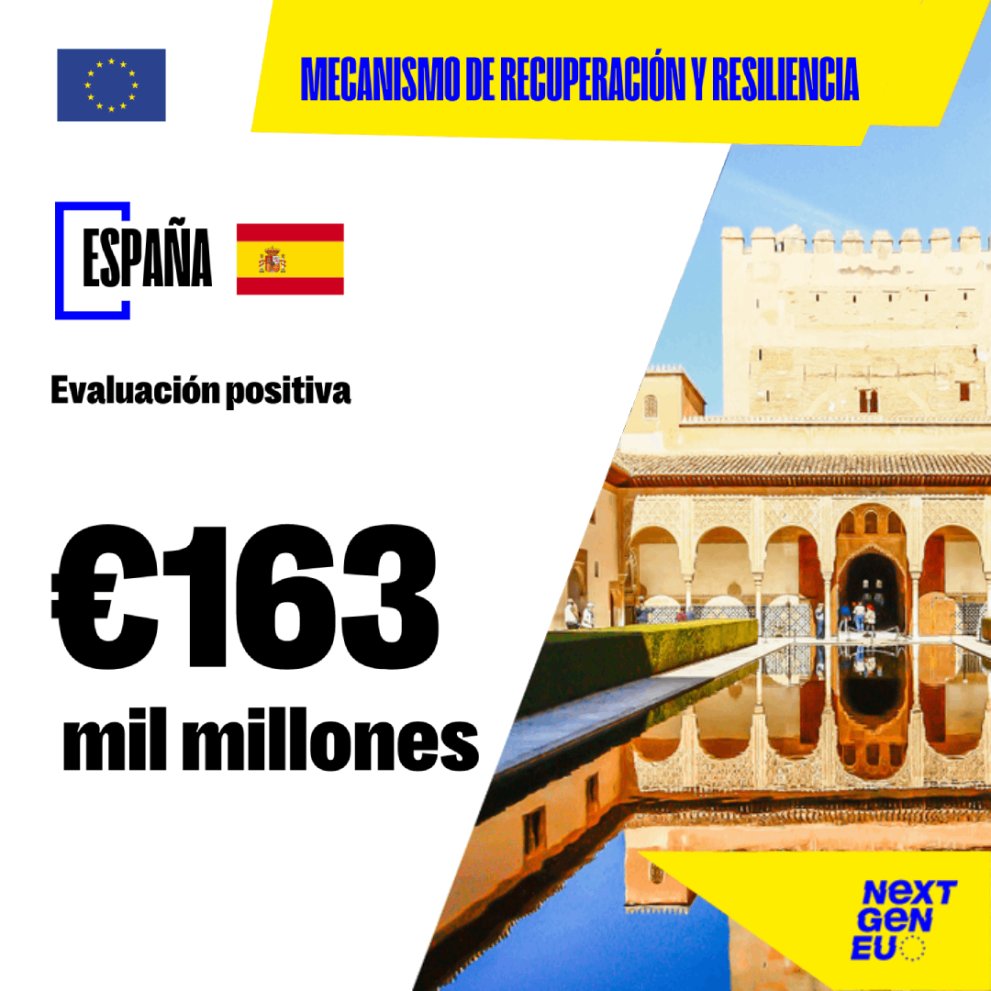 🇪🇺🇪🇸 Bruselas aprueba el plan de recuperación revisado de España y acerca 93.500 millones más en fondos. 

🔗 ugtpoliticaseuropeas.com/bruselas-aprue…