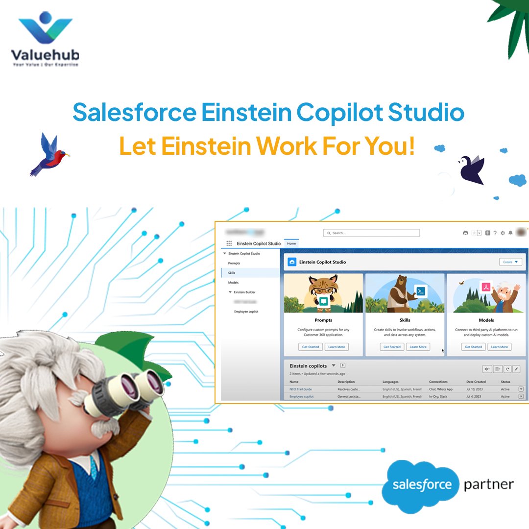 ValueHub_'s tweet photo. Does AI Take the Front Seat? ๐
Yes, Copilot Studio hosts the seat - your ticket to elevating Salesforce #EinsteinCopilot to extraordinary heights! ๐
#salesforce #EinsteinCopilotStudio #AIAssistant #SalesforceAutomation #EinsteinGPT #SalesforcePartner #ValueHubIT https://t.co/kOZr9zY0UK