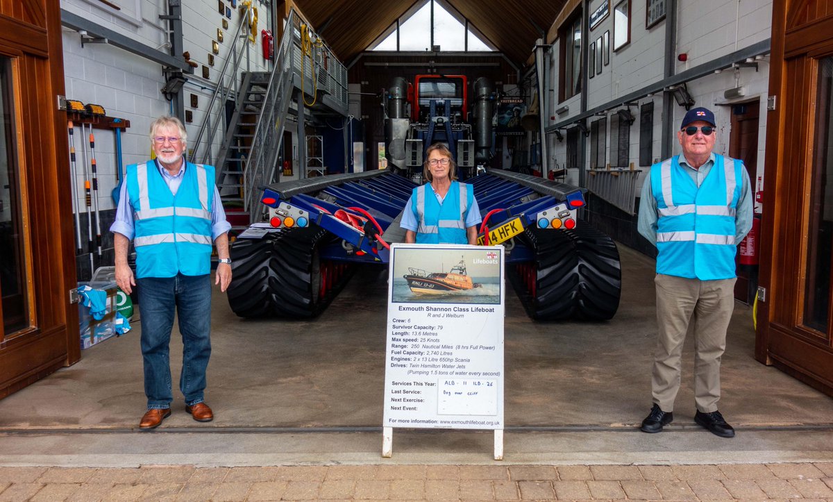 Our Exmouth RNLI Visits Guides will give tours of our lifeboat station in Queens Drive, Exmouth at weekends.
Find out more about our charity. <a href="/RNLI/">RNLI</a> #rnli <a href="/rnli/">RNLI</a> #exmouth #volunteering
Group visits available on request - more details here : exmouthlifeboat.org.uk/visits/