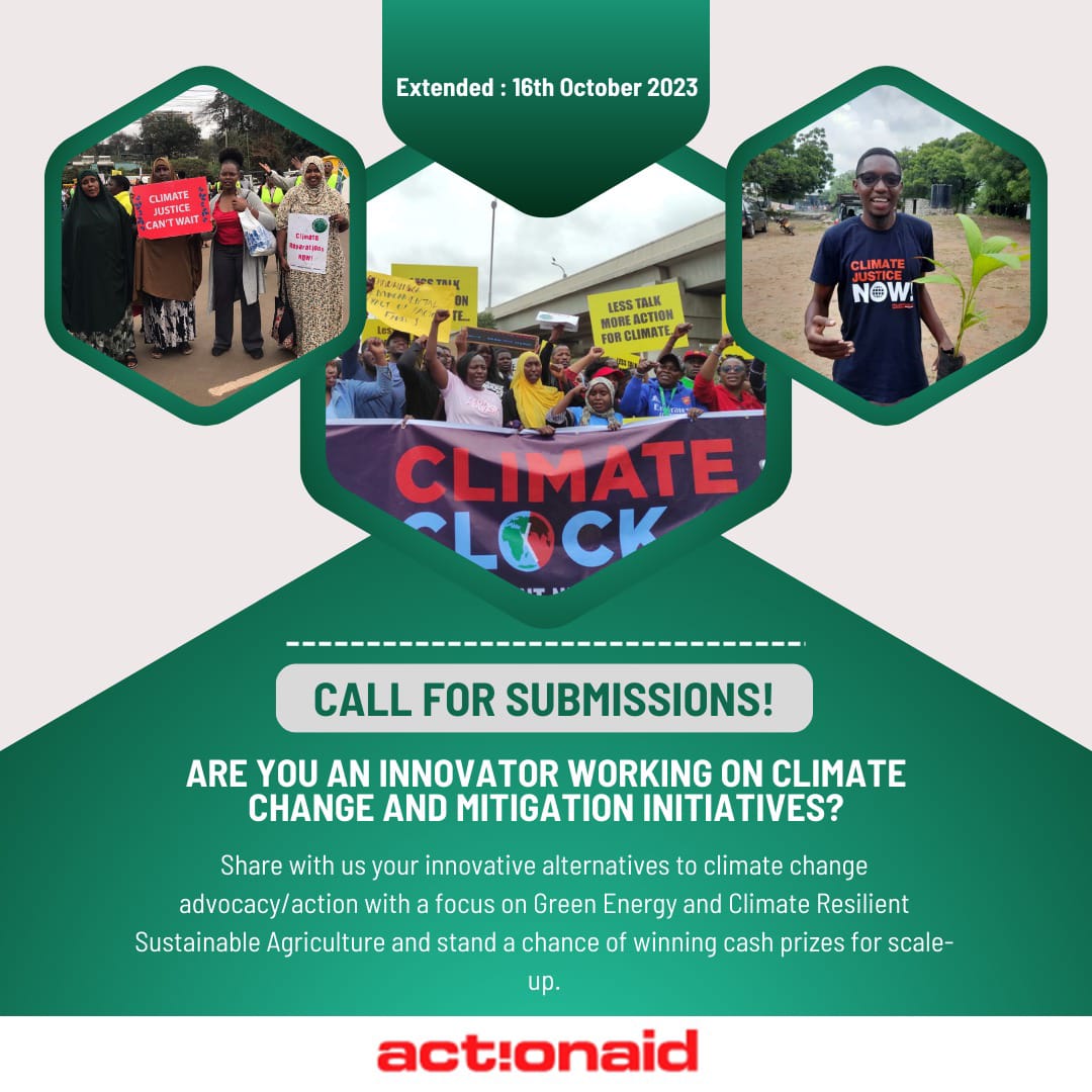 Are you an innovator working on climate change and mitigation initiatives? Here is an opportunity for you to scale up your initiative
#FundOurFuture