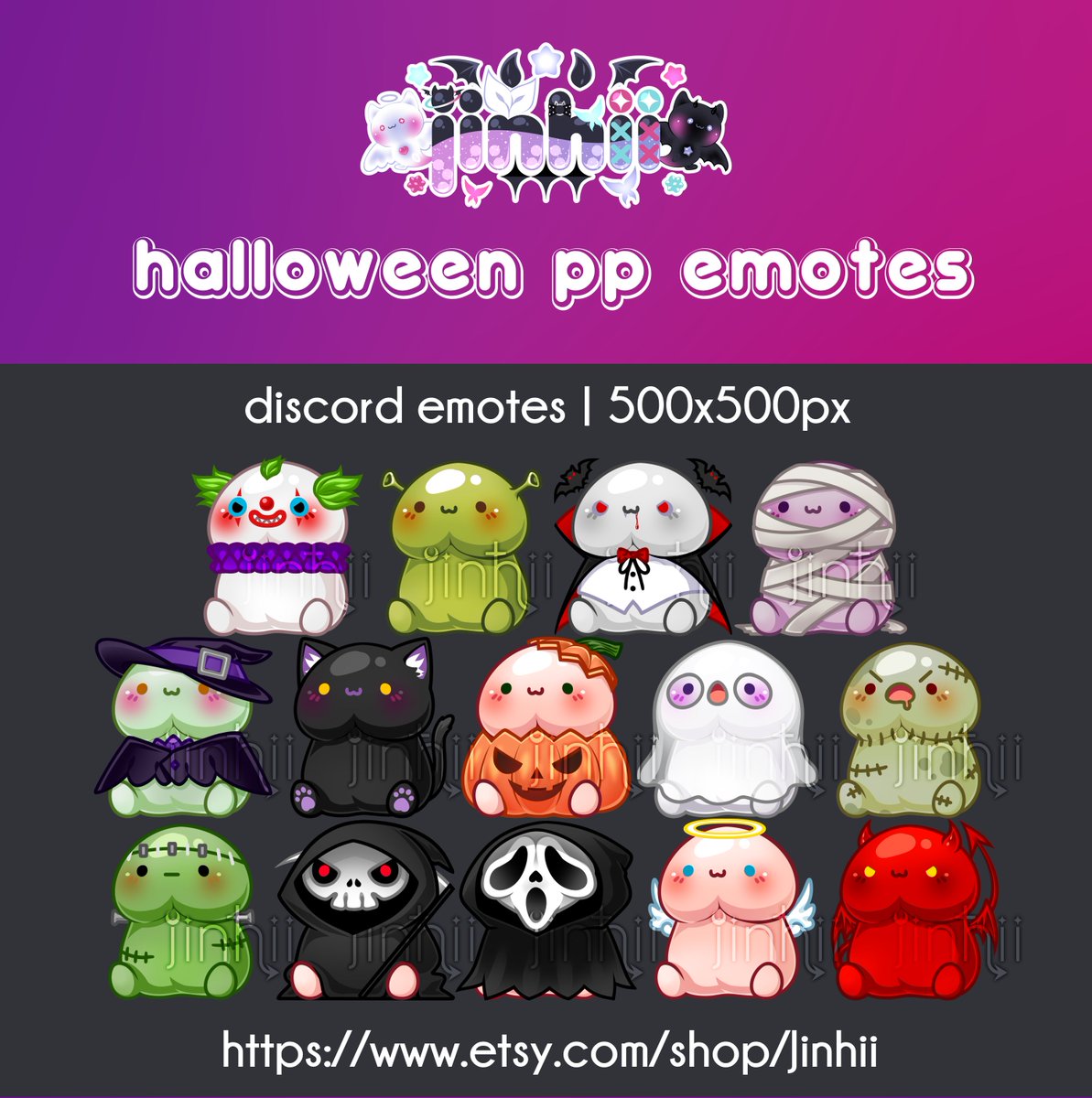 pikichuu's tweet photo. Okay I finally finished my halloween pp emote set and posted on my etsy for 5USD lmfao https://t.co/2PKXhcq6VY

I'll also be giving out 10 free sets so RT/like if you want a chance to win!💖 Will choose on the 7th~ https://t.co/oILVzJP1EF