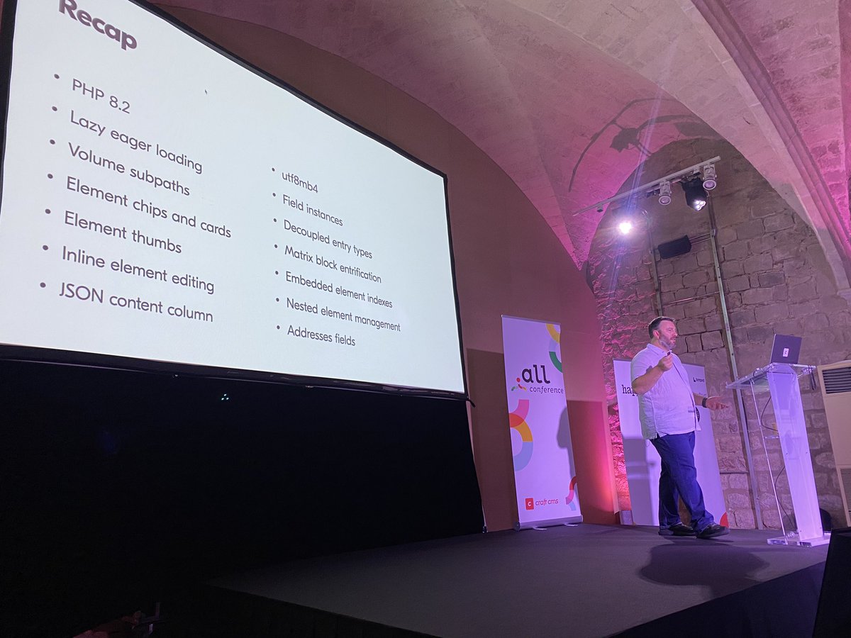 sanderpotjer's tweet image. Craft 5 workshop today @DotAllConf, great new features and even more flexibility - planned for Q1 2024 #dotall2023 #craftcms