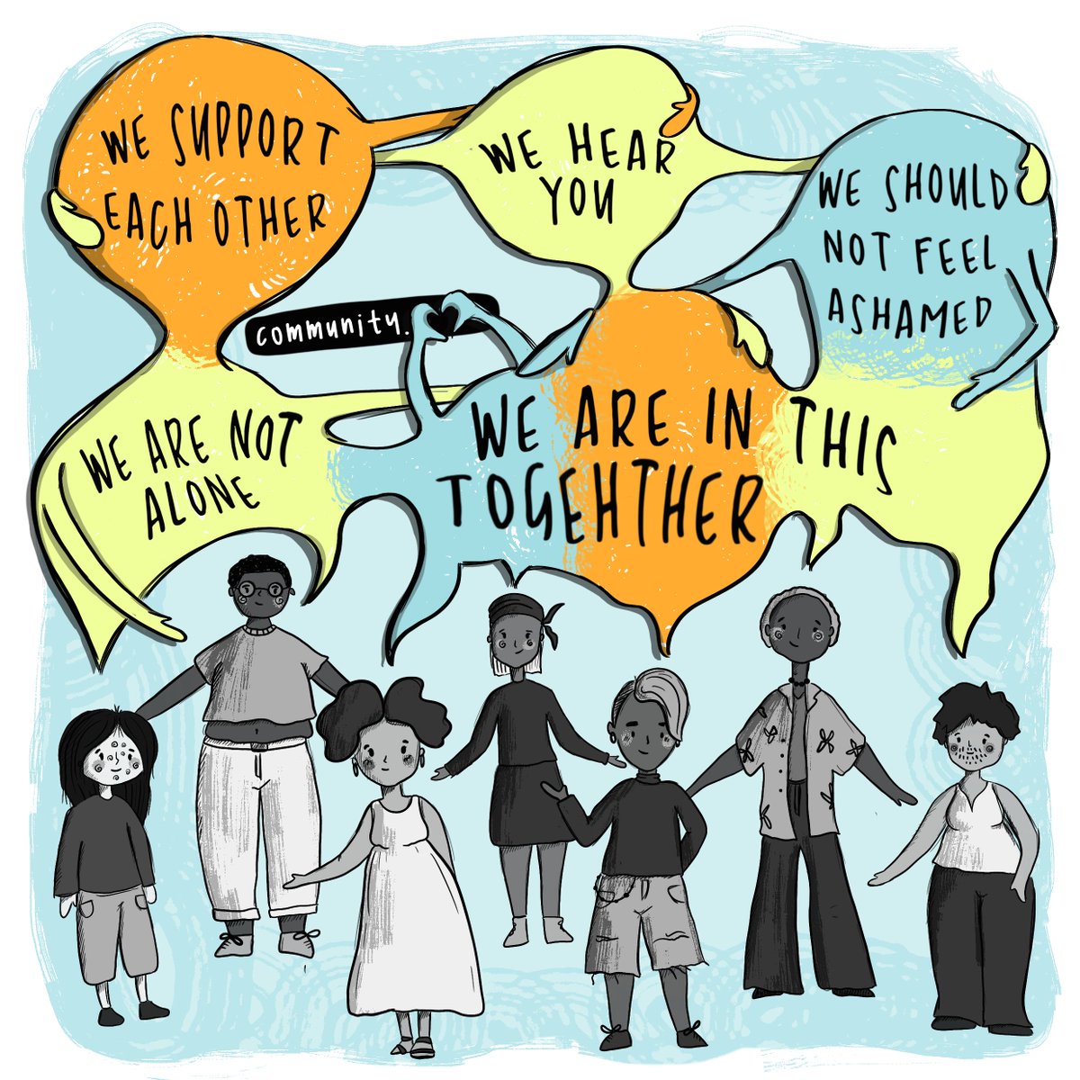 Let’s get talking! Talking about #PCOS with each other &amp; through wider public engagement can raise awareness &amp; understanding. This can help break down stigma &amp; misinformation, creating a greater sense of community &amp; advocacy for high quality research on PCOS &amp; women's health 2/3