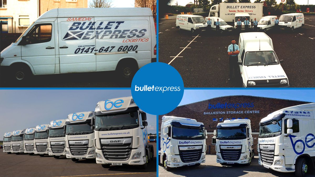In 1990, some 33 years ago, Bullet Express was born. The journey started with two men, a van and a dream. 
 
Fast forward to 2023, Bullet Express is a brand synonymous with quality, serving many hundreds of loyal #customers.
 
We cannot wait to see what the future brings! 🚚 🚛