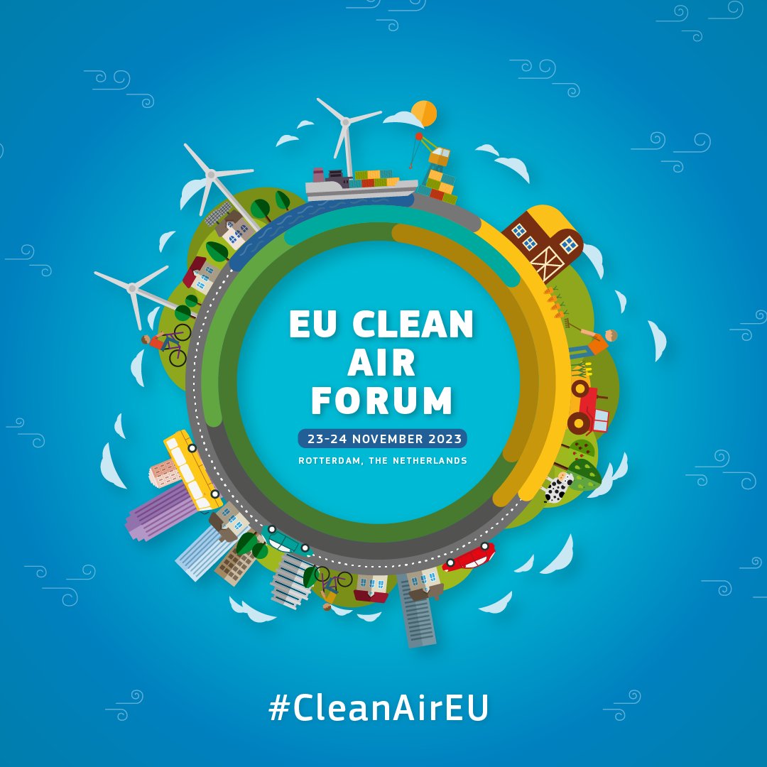 #AirPollution harms our environment & our health On 23-24 November, decision-makers, stakeholders & experts will discuss effective actions to ensure clean air for all at the 4th 🇪🇺#CleanAirEU Forum in 🇳🇱Rotterdam Register to join, in person or online 👉 europa.eu/!mwFrQ4