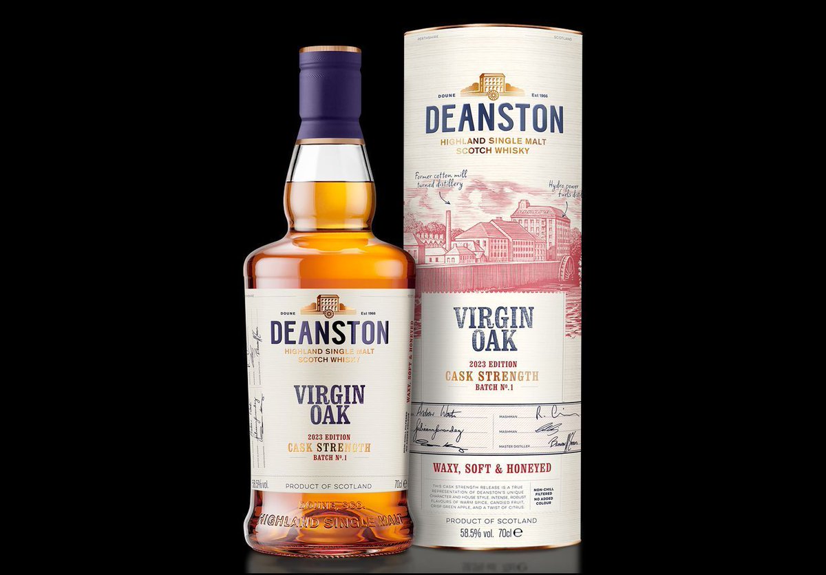Deanston releases cask strength Virgin Oak bottling: buff.ly/464Gatl @deanstonmalt @whatjohndoesays #scotch #whisky #news