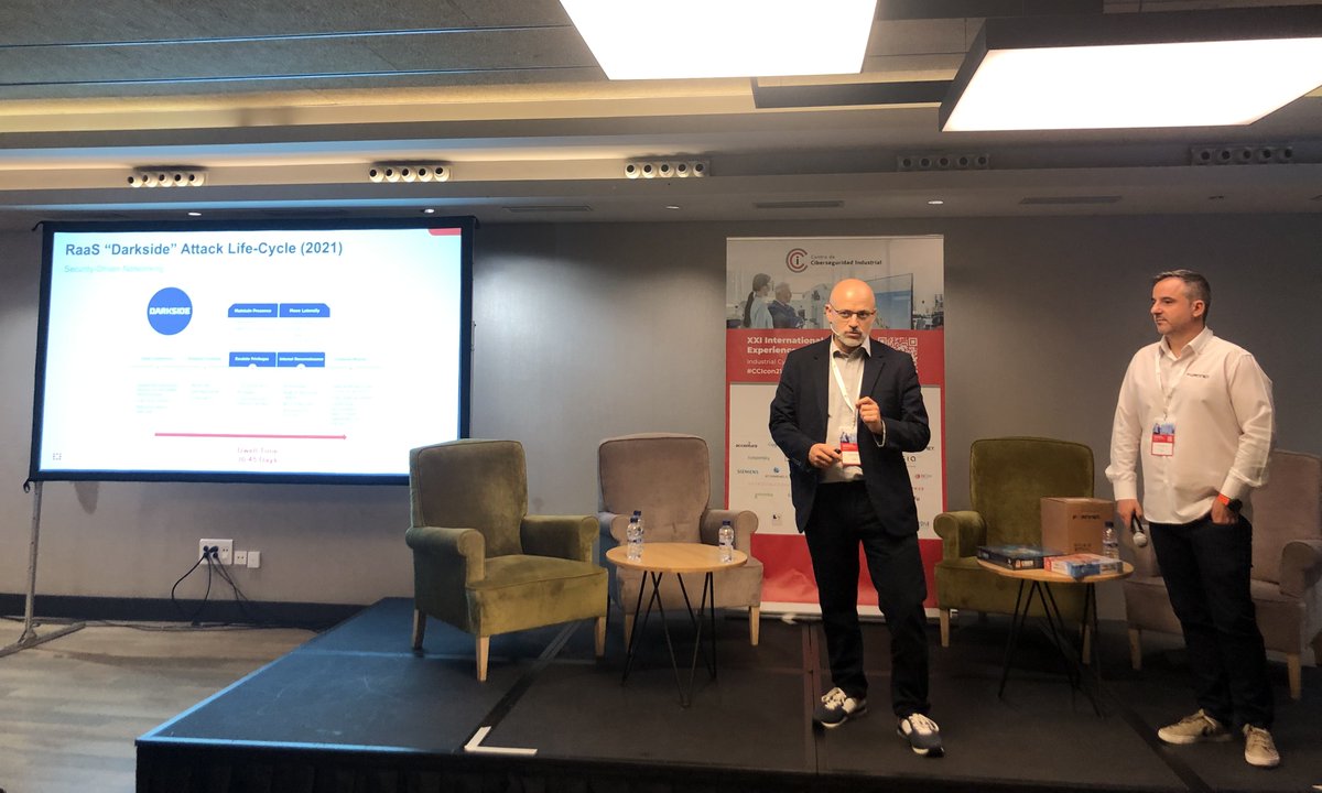 info_CCI's tweet photo. Honeypot vs Deception, diferencias y ventajas para proteger los entornos industriales, nos lo explican Agustín Valencia y Antonio Navarrete de @Fortinet hoy en #CCIcon21 

#ciberseguridad #OTsec #ICS #FortiDeceptor #FortiSIEM

https://t.co/mYmyUkkNKP https://t.co/yjJomVq9eR