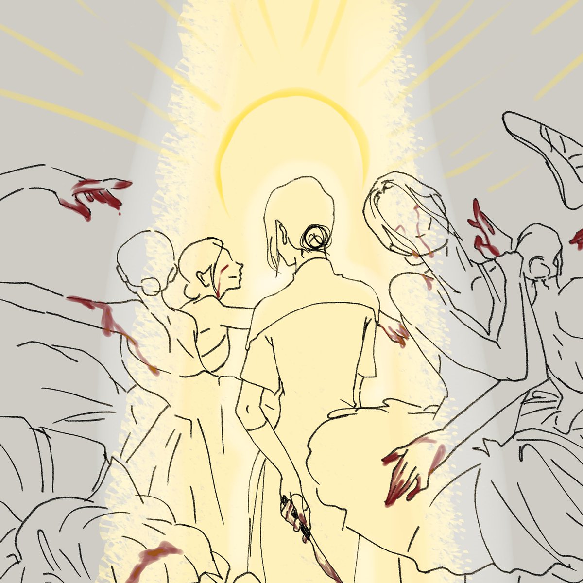 картина будет жить вечно,
с рубиновым блеском в чужих сердцах