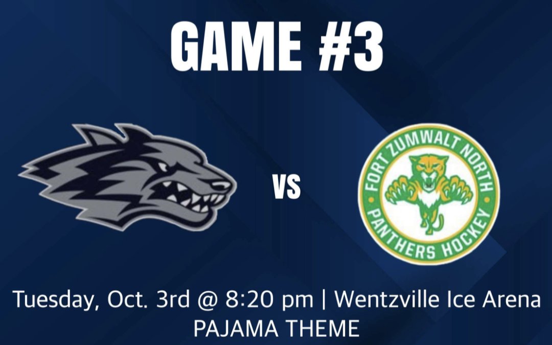 What's the best day of the week? Game Day! Let's Go!!  Wentzville Ice Arena, $5 admission and it's Pajama Theme Night. The boys need your support.
<a href="/rowdywolfnation/">THS Student Section</a> 
<a href="/thsactivities/">THS Activities</a> 
<a href="/GamedayTHS/">Timberland Gameday</a> 
<a href="/BarstoolWolf/">Barstool Timberland</a>